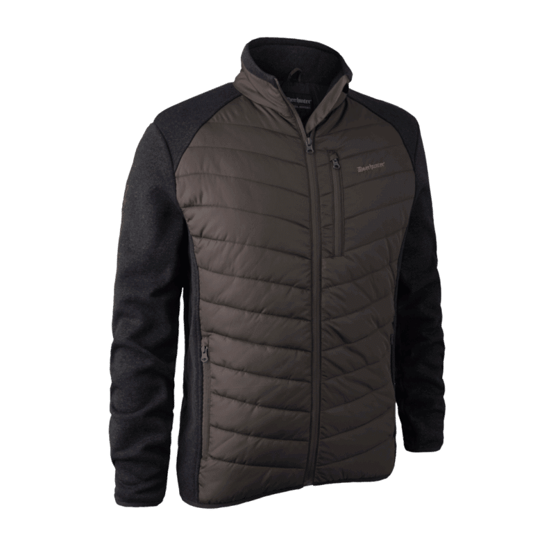 Deerhunter Moor Vattereret Jakke Med Strik – Brown Leaf