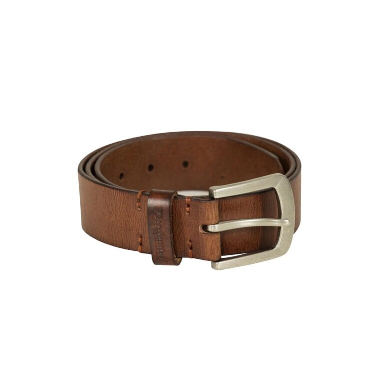 Deerhunter Læderbælte, 4 cm bredt – Cognac Brown1