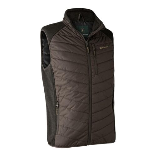 Deerhunter Moor Vatteret Vest m/strik - Brown Leaf