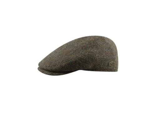MJM Bang Harris Tweed YM - Green Herringbone