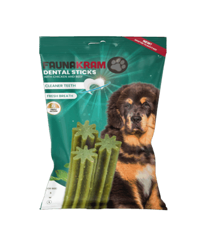 Faunakram 7pcs dental sticks with chicken and beef L