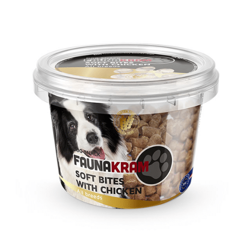 Faunakram 200g soft bites with chicken