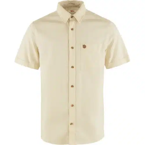 Fjällräven Övik Travel Shirt SS - Chalk White