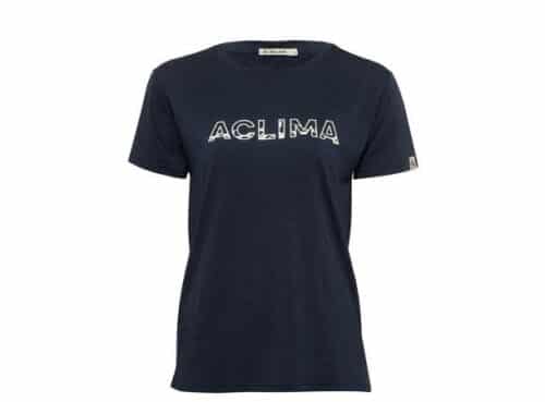 Aclima LightWool Tee Logo W´s - Navy Blazer