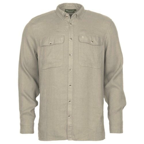 Pinewood Värnamo InsectSafe Linen L/S Skjorte - Linen Beige