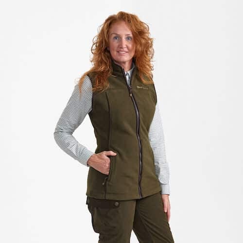 Deerhunter Lady Eagle Fleece Vest - Tarmac Green