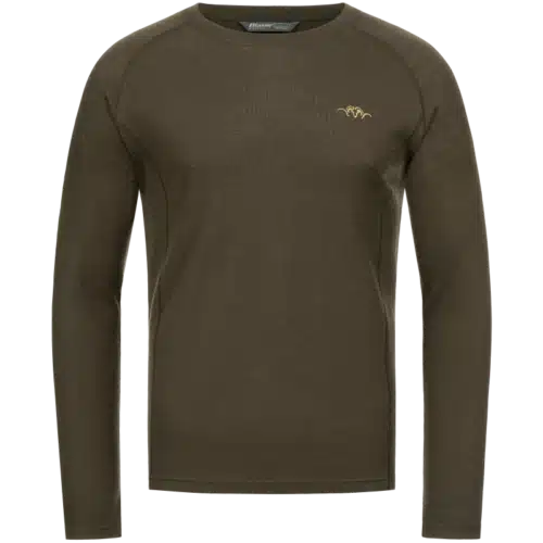 Blaser  Merino Base Layer Roundneck Jonar - dark brown