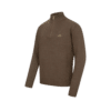Blaser Wool Halfzip Sweater - dark brown