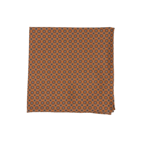 Portia Honey Silk Pocket Square