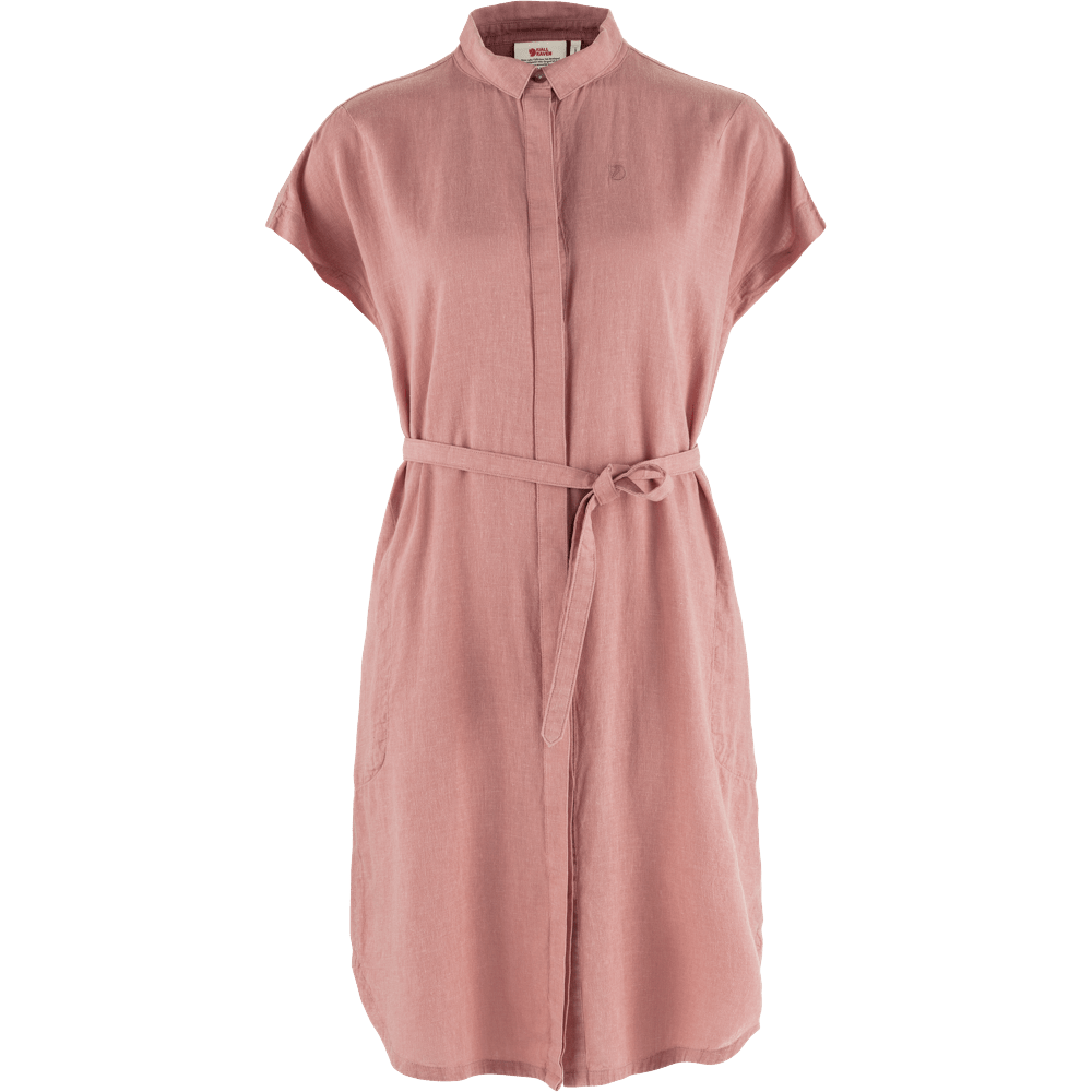Skjortekjole med korte ærmer fra Fjällräven i rosa