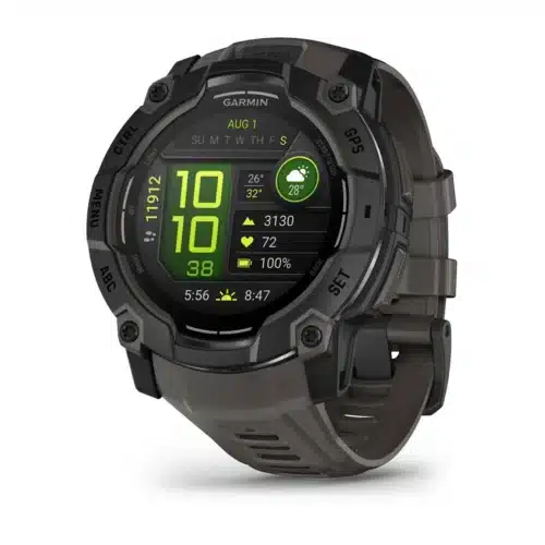 Garmin Instinct 3 – 50 mm, AMOLED - Sort med Charcoal rem