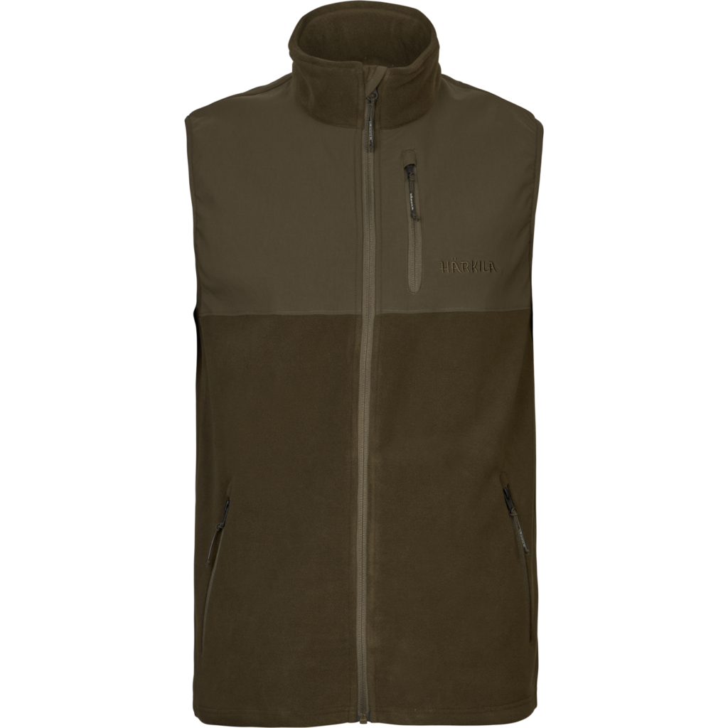 Härkila Fjell Fleece Vest i farven Hunting Green/Willow Green