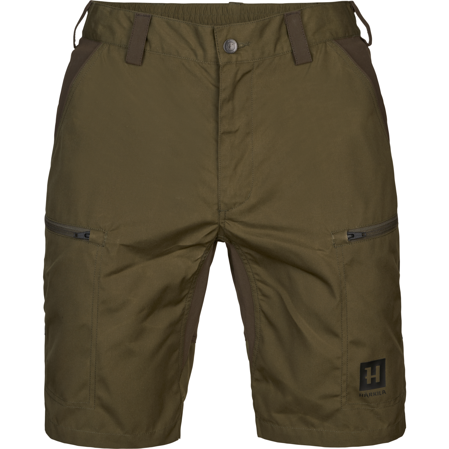 Härkila Fjell Shorts i farven Dark Olive/Willow Green