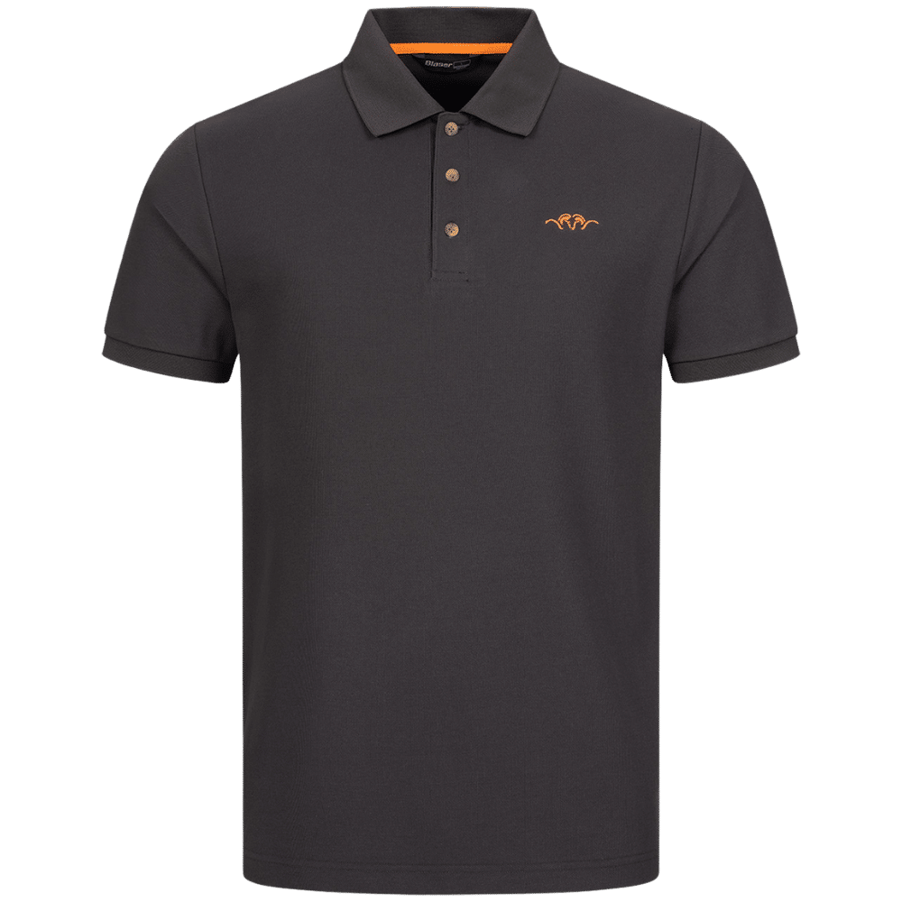 Blaser Men's Solid Polo Shirt i Phantom