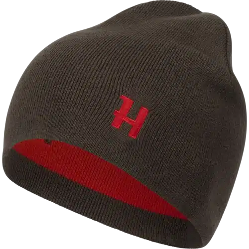 Härkila Aspire Reversible Beanie - Shadow Brown / Red