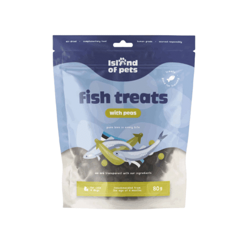 Island of Pets, Fish treats with peas - 80g