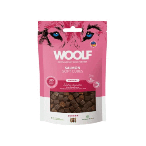 Woolf Soft Cubes Salmon - 100g