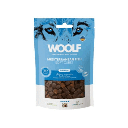 Woolf Soft Cubes Mediteranean Fish - 100g