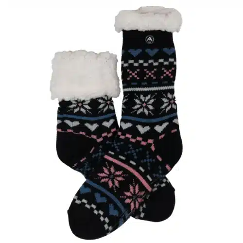 Avignon Heat Max Socks Black Hart