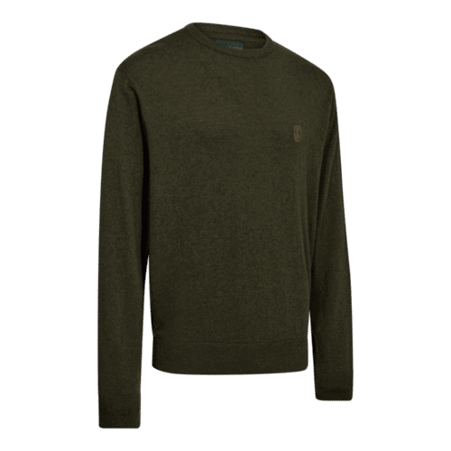 Deerhunter Harrington Rund Hals Strik - Forest Ember Melange