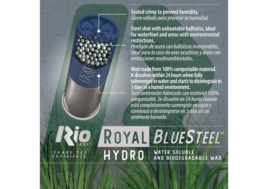 Rio Royal Hydro BlueSteel 28g haglpatroner