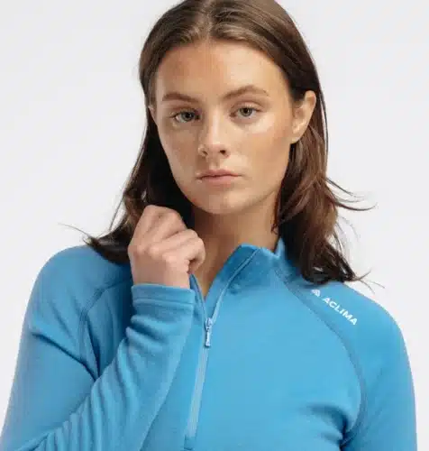 Aclima Warmwool Mockneck W's - Niagara