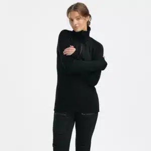 Aclima FleeceWool Polo V2 w/Zip W’s Aclima FleeceWool Polo V2 w/Zip W's - Jet Balck