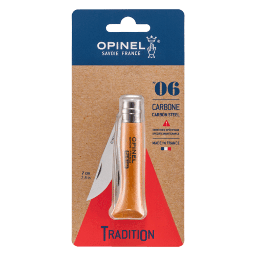 Opinel N°6 Carbon Steel Bøg Blister - 7cm