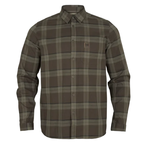 Härkila Fjell L/S Skjorte - Green Check