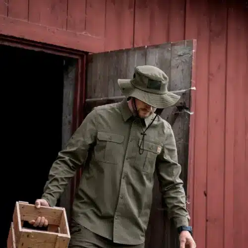 Seeland Selous L/S Cargo Skjorte - Grape Leaf