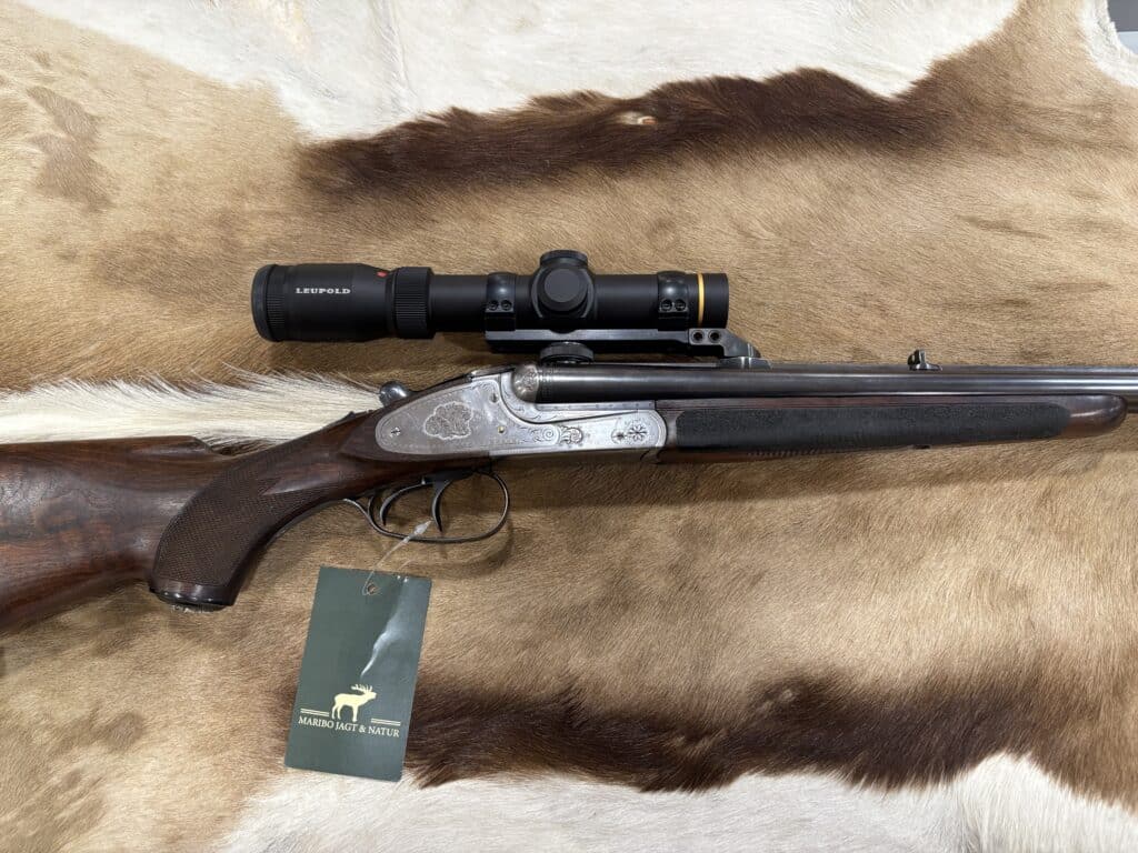Gebrüder Merkel Dobbelt Riffel Kal. 9,3x74R - Leupold 1,25-4x20