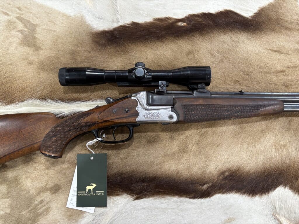 Heym Bockbüchsflinte Kal. 20/70 + 222 Rem - B. Nickel 4x36