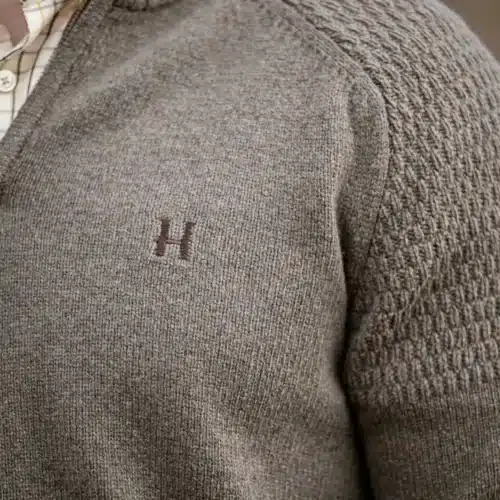 Härkila Vincent Merino Pullover Med Halv Lynlås - Dark Sand