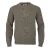 Härkila Vincent Merino V-Neck Pullover - Dark Sand