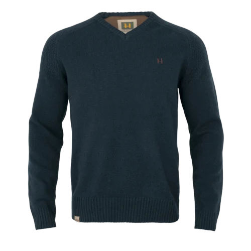 Härkila Vincent Merino V-Neck Pullover - Dark Navy
