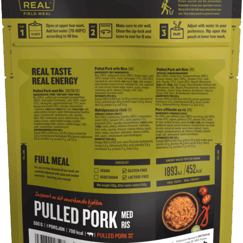 REAL Field Meal Pulled Pork m. Ris