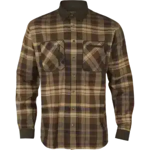 Härkila Pajala Shirt - Beige w/Brown