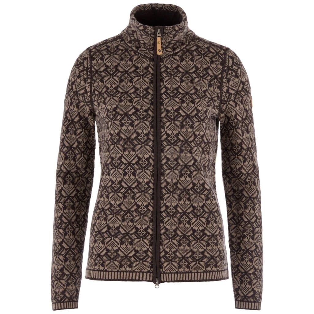 Fjällräven Snow Cardigan i Suede Brown