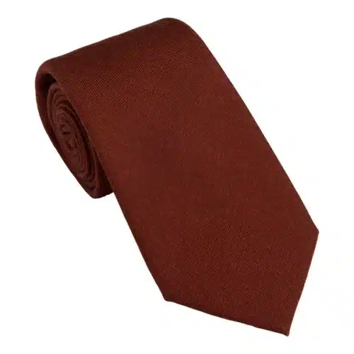 Laksen Houndstooth Tie Wool - Wine