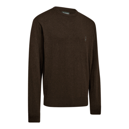 Deerhunter Harrington Strik Rund hals - Brown Melange