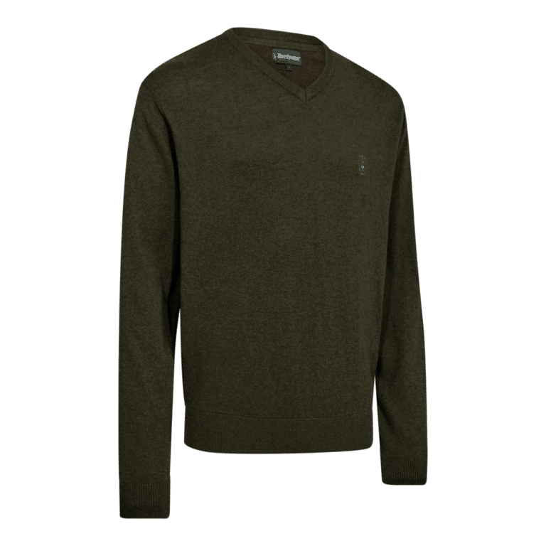 Deerhunter Harrington Strik V-hals - Forest Ember Melange