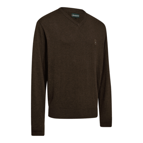 Deerhunter Harrington Strik V-hals - Brown Melange