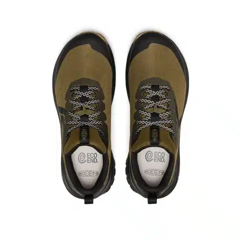 Keen Men's Roam Waterproof Trail Running Shoe - Dark Olive/Burnt Brick