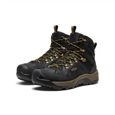 Keen Men's Revel IV Polar Waterproof Boot - Black/Lemon Curry
